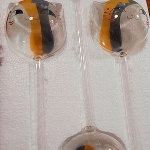 3 Cute Cats Plant Watering Globes
